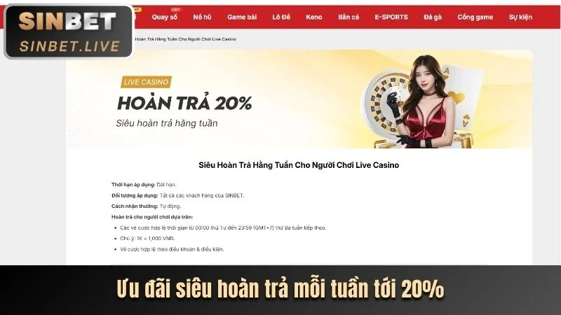 Chương trình hoàn trả hàng tuần cho người chơi VIP tại new88 bz